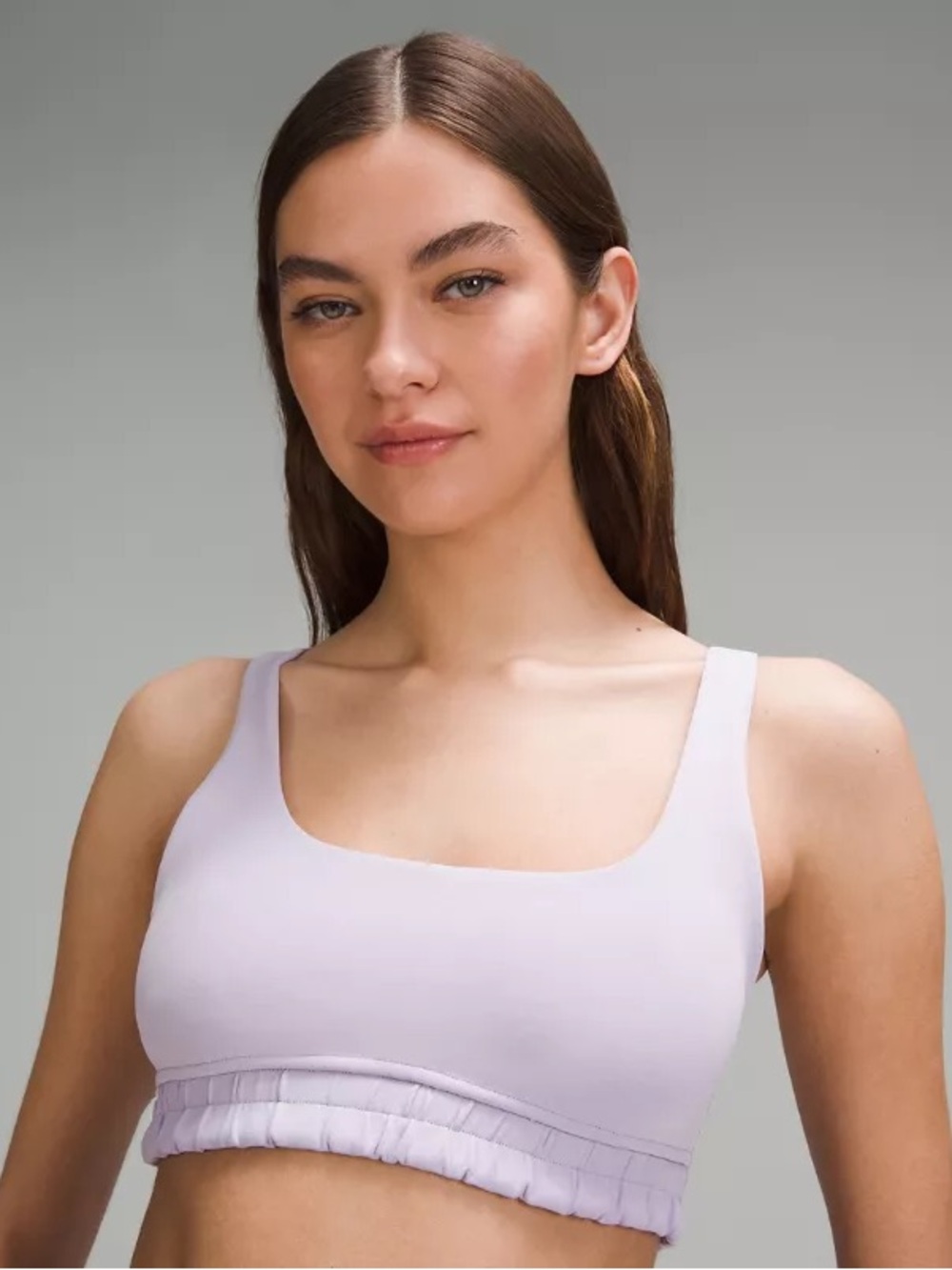 Lululemon Softstreme Scoop-Neck Bra B/C Cup Lilac Ether Size 8